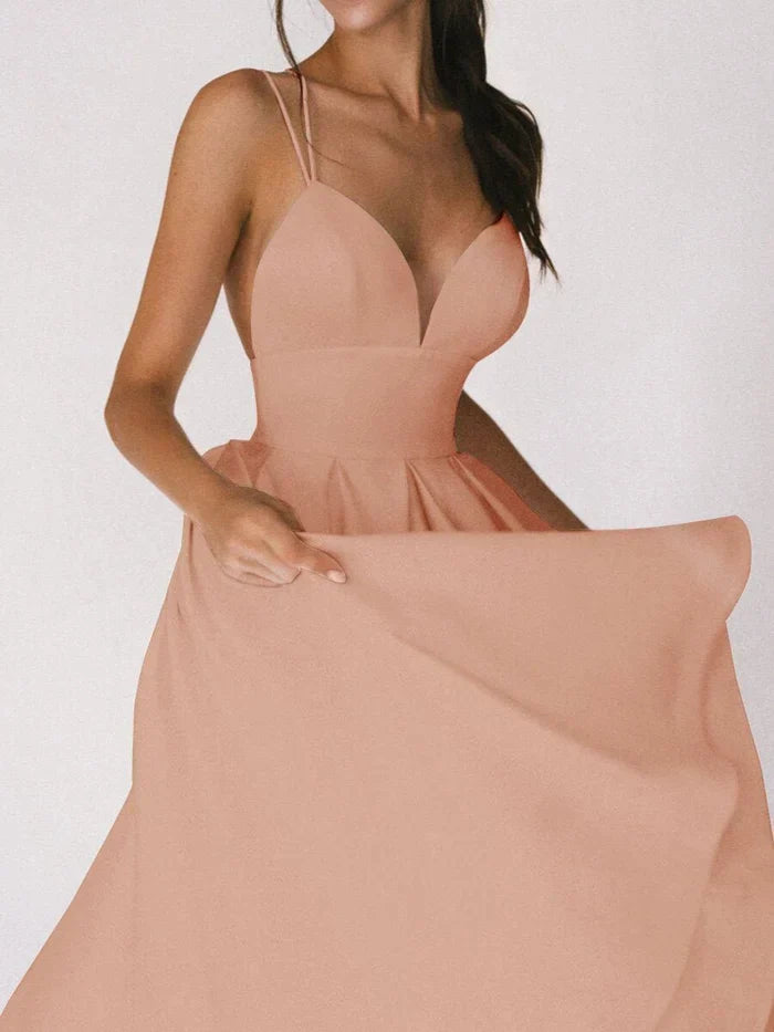 WW | Schlagkleid mit V Ausschnitt