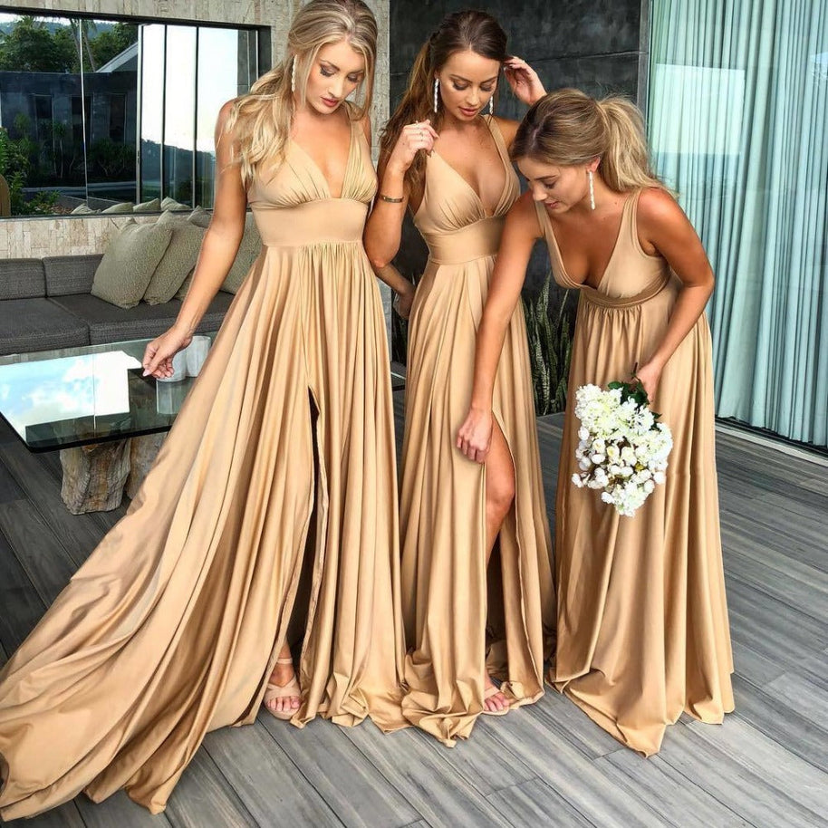 WW | Elegante Explosion Stil Strapsen Brautjungfer Kleid