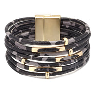 WW | Leoparden Mehrschichtigem Lederarmband
