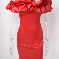 WW | Schulterfreies Minikleid Mit Rüschen