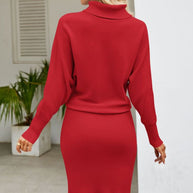 WW | Kuscheliges Rollkragen-Strickkleid Für Winterwärme