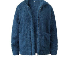 WW | Damen Fleece Sweatshirt Mit Breitem Kragen