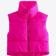 WW | Zip-Up Drawstring Puffer Weste