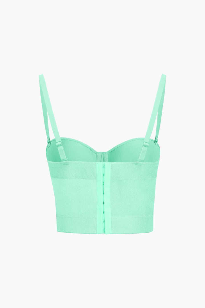 W&W Mode | Figurbetontes Bustier Top Mit Bügel Cups Und Transparenter Mesh Struktur