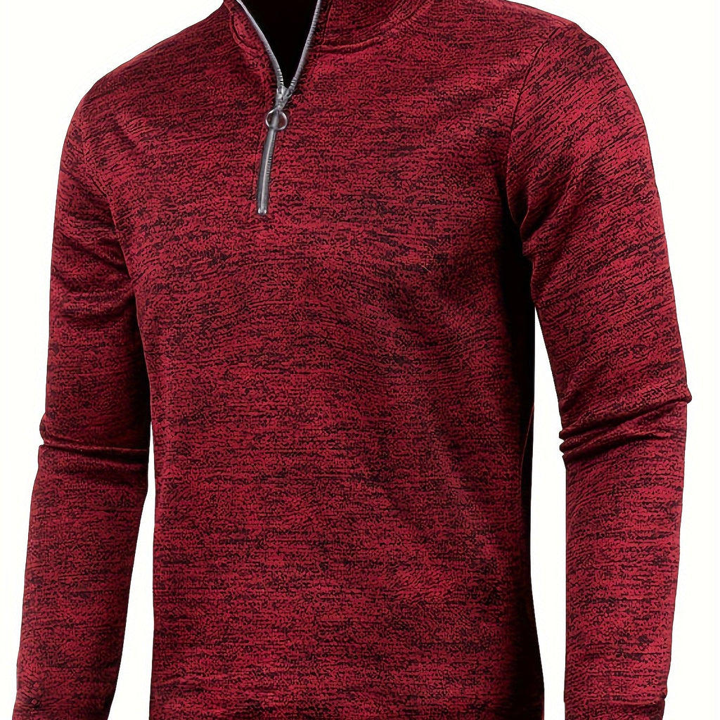 WW | Herren Sweatshirt Mit Halbem Reißverschluss