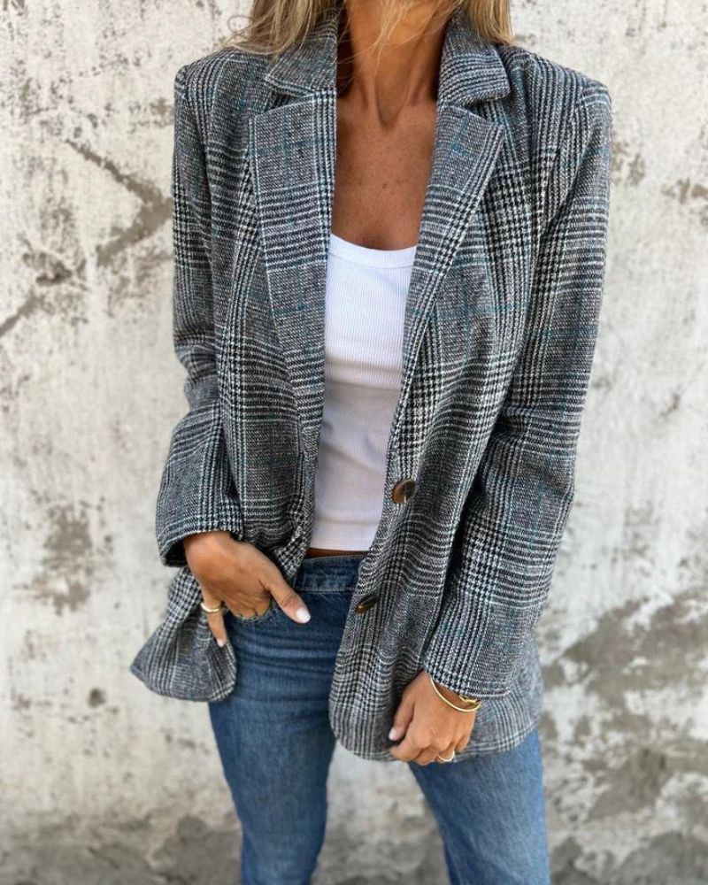 WW | Klassischer Karierter Blazer