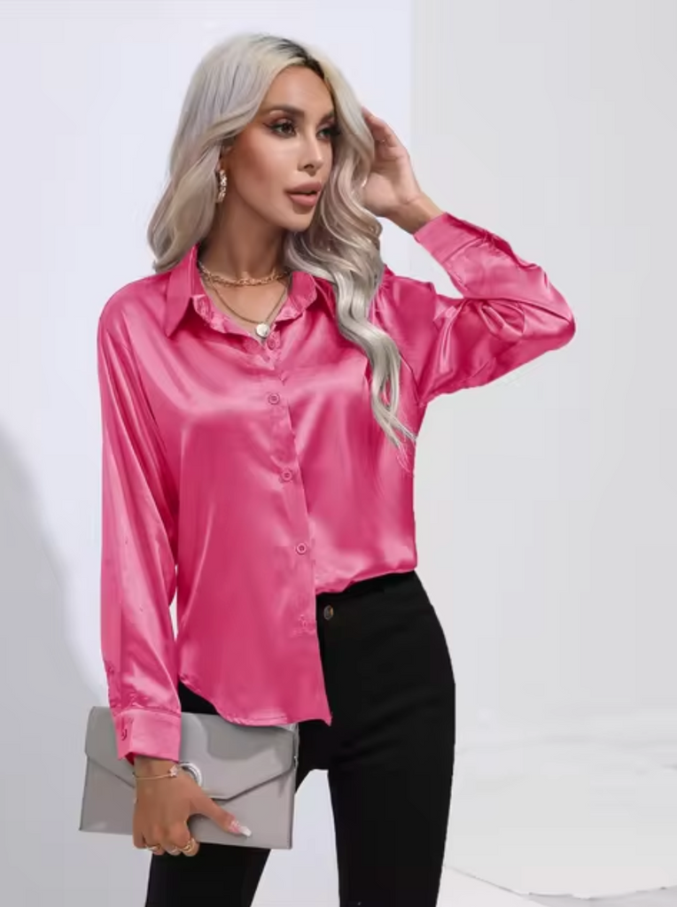 WW | Luxe Bluse Mit Langen Ärmeln