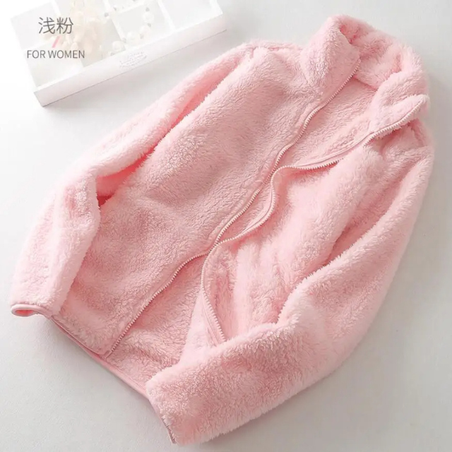 WW - Zacht Sherpa Jasje met Ritssluiting en Hoge Kraag, Fleece Vest