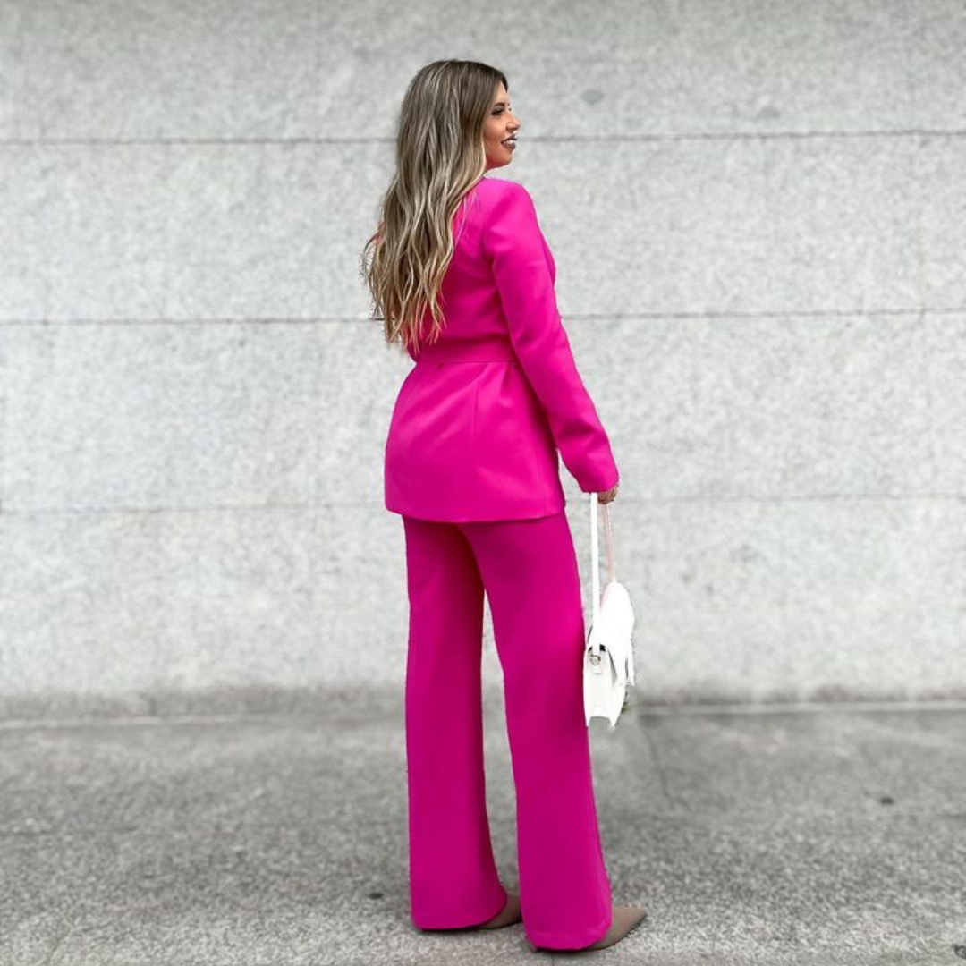 WW | Eleganter Blazer Mit Gürtel Und Passender Hose