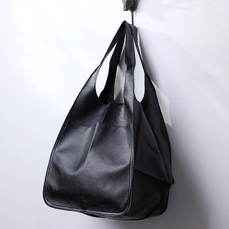 W&W Mode | Überdimensionale Leder Schultertasche für Damen