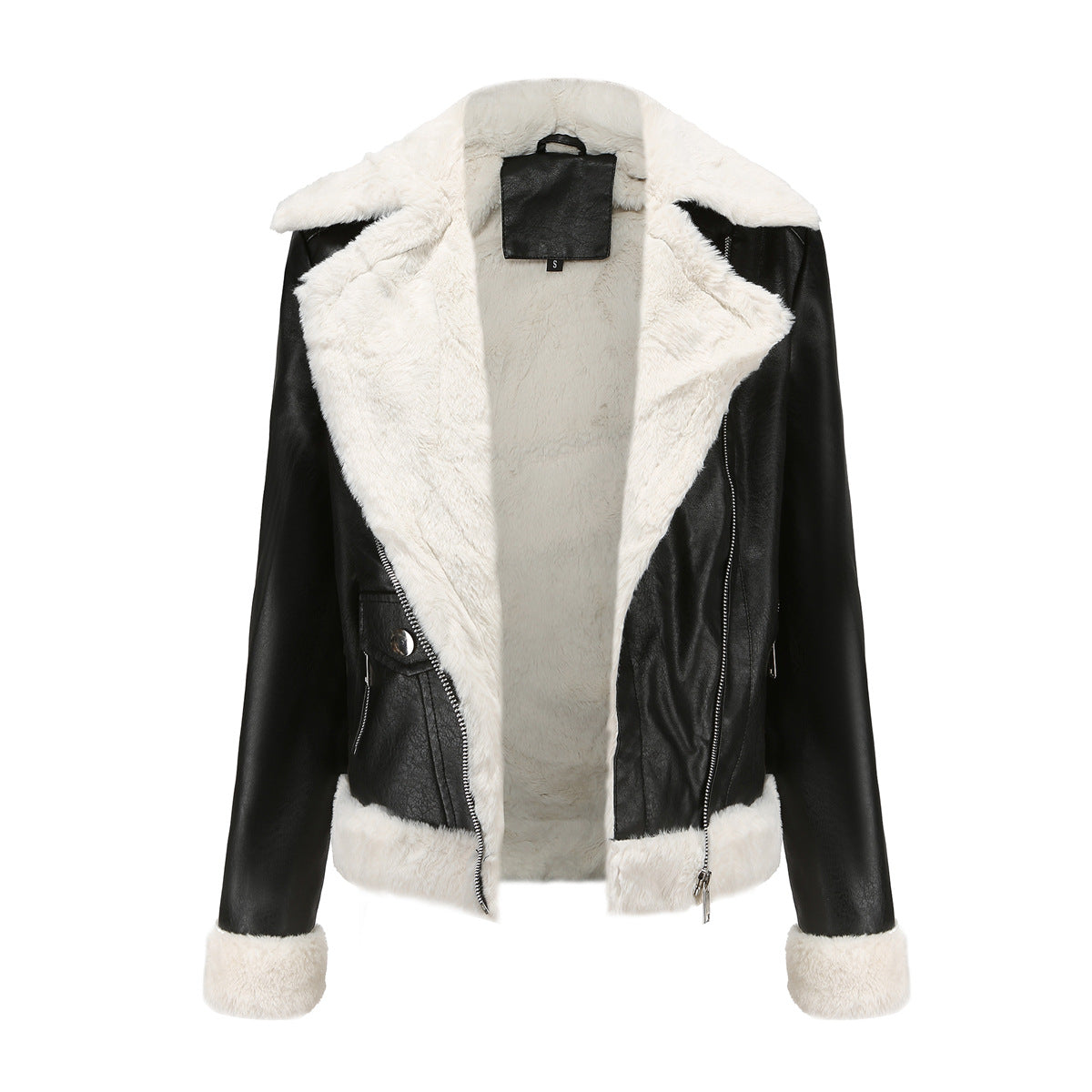 WW | Winterlederjacke mit Fleece-Futter