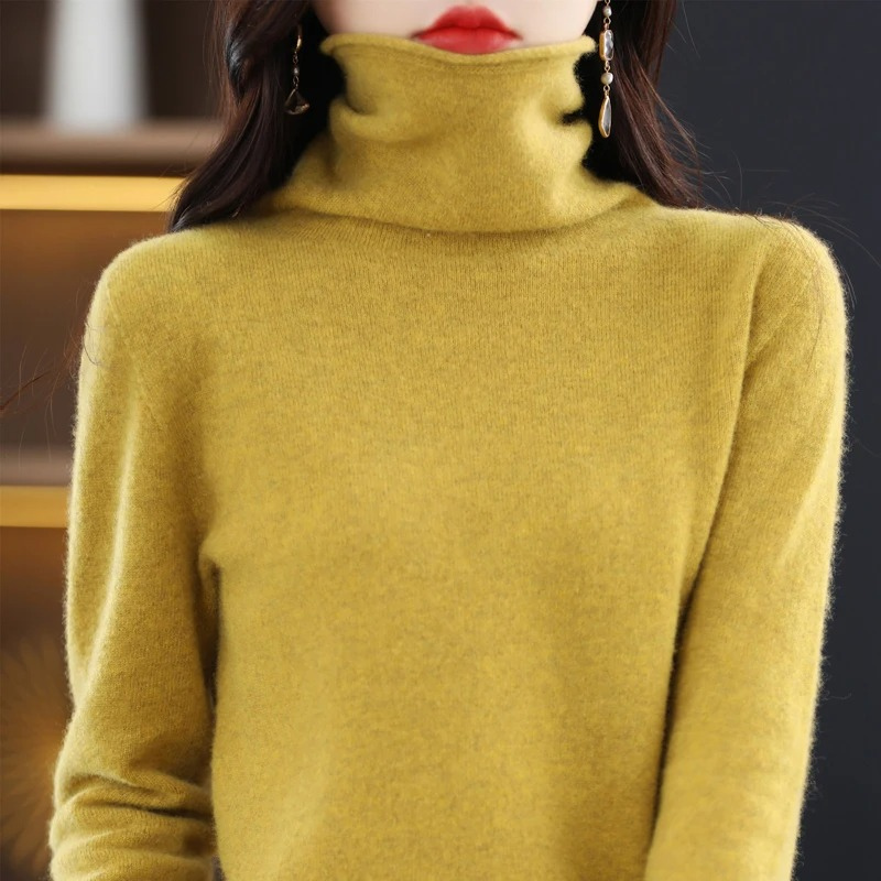 WW | Luxe Cashmere Pullover Damen Weicher Rollkragenpullover, Warm & Stilvoll