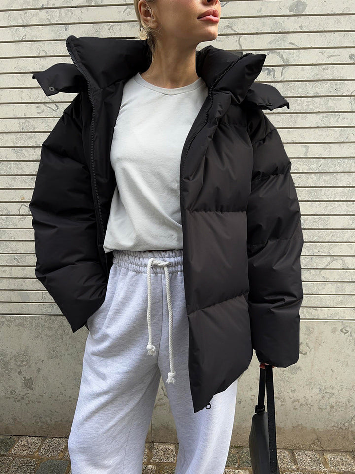 W&W Mode | Eleganter Winter Kapuzen Baumwollmantel