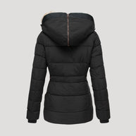 WW | Damen gepolsterter Wintermantel mit Kunstpelzkragen Jacke