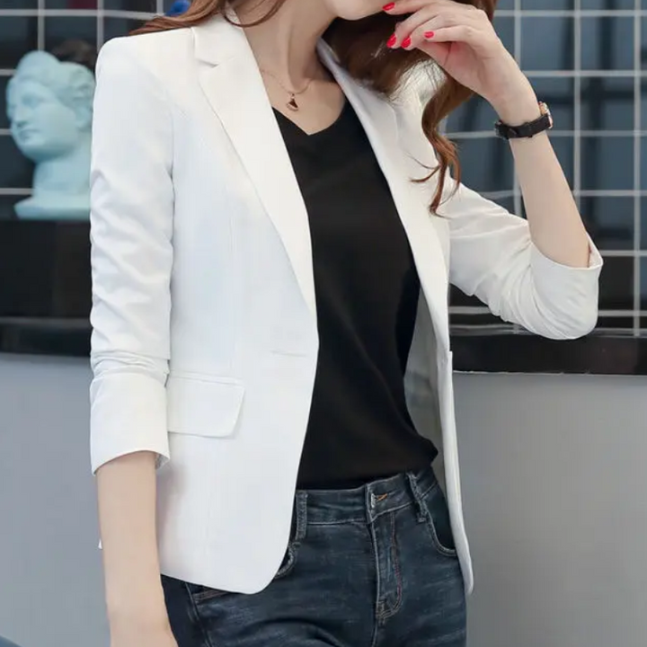W&W Mode | Eleganter Damenblazer mit Langen Ärmeln Ideal für Die Arbeit