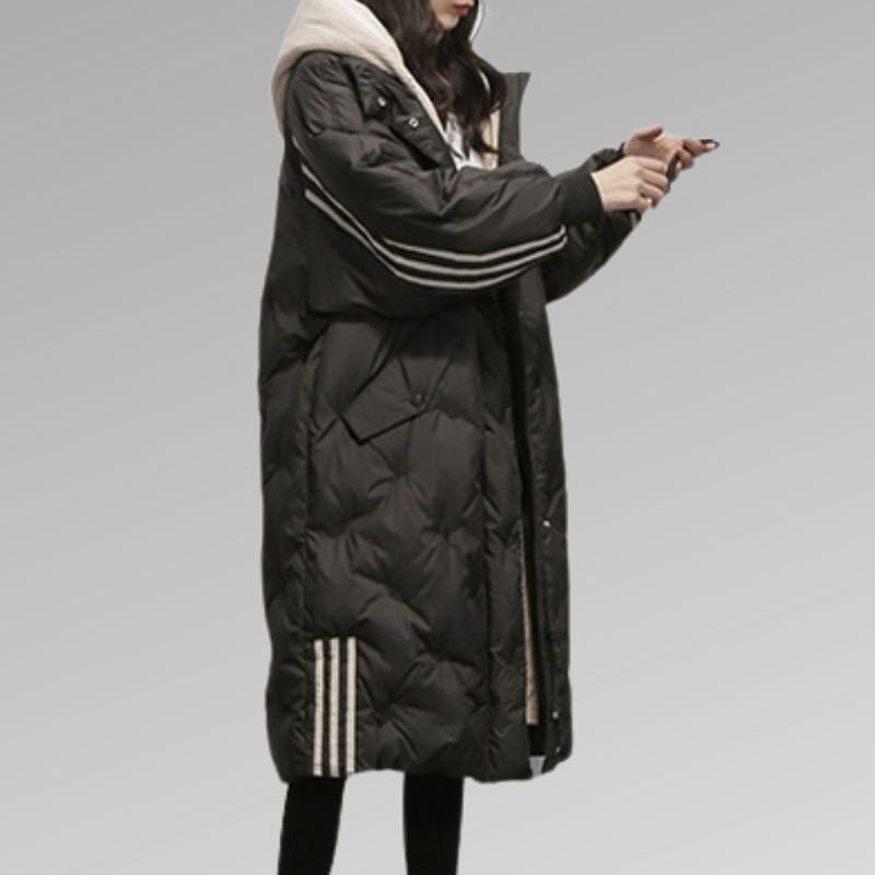 WW | Leichte Gesteppt Langer Winterjacke damen