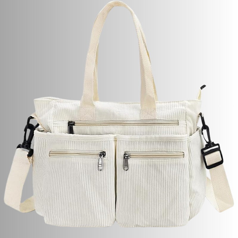 WW | Cord Schultertasche Mit Mehreren Taschen Für Damen