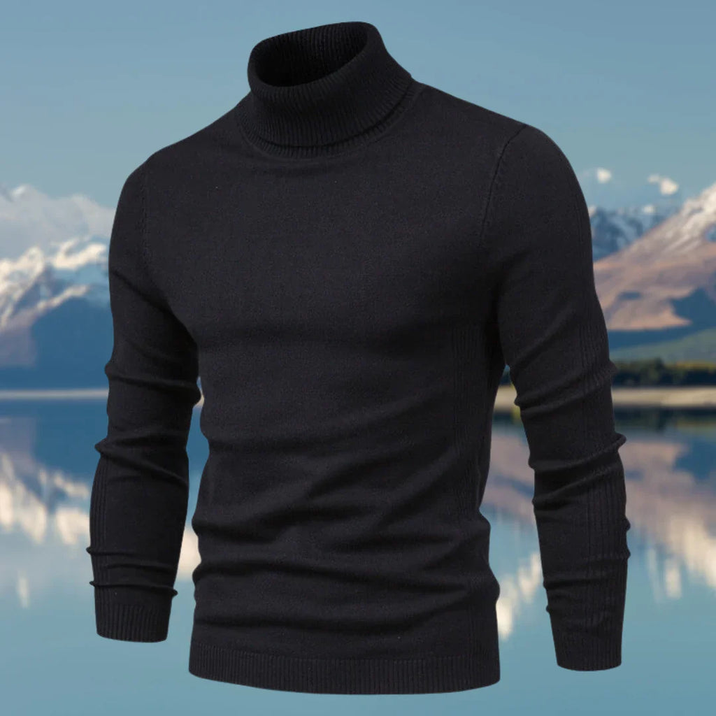WW | Klassischer Pullover Mit Rollkragen Für Herren