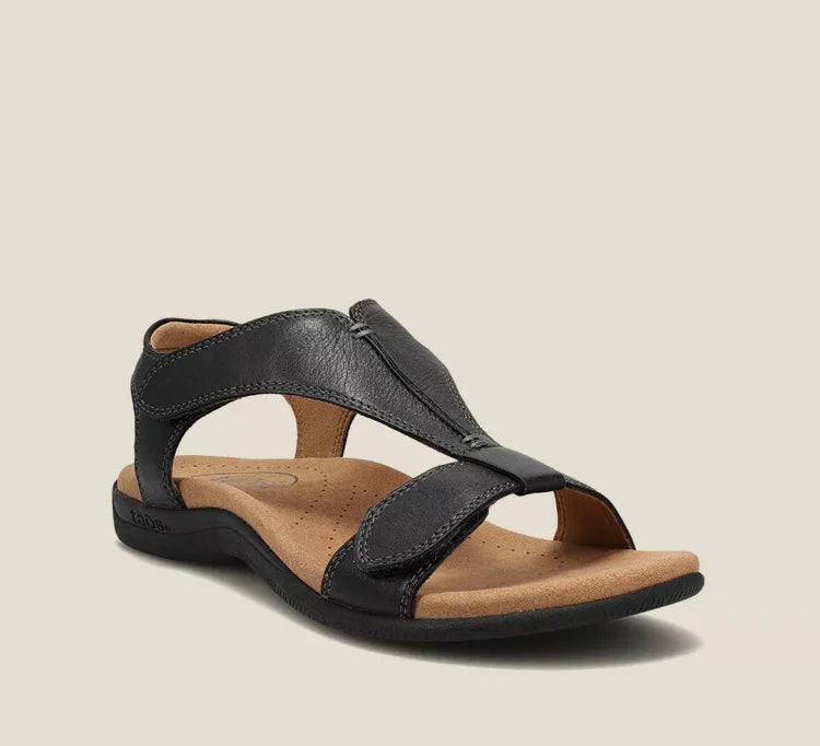 WW | Luxuriöse orthopädische Sandale mit T-Riemen-Design und Fußgewölbeunterstützung