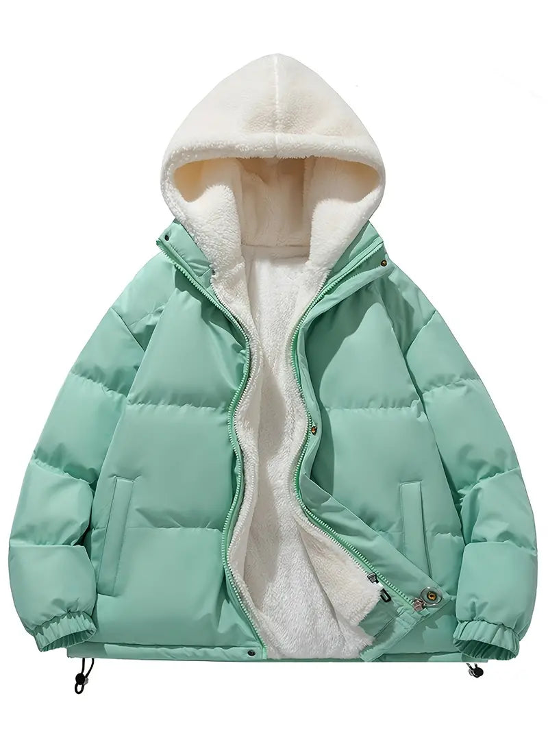 W&W Mode | Warme Winterjacke mit Kapuze und weicher Fütterung für Damen