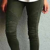 WW | Mode Trainingsbekleidung Einfache Enganliegende Mittel Taille Bleistift-Hosen