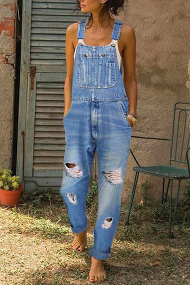 WW | Mode Lässig Solide Gerafft Lose Denim
