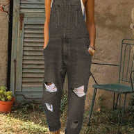 WW | Mode Lässig Solide Gerafft Lose Denim