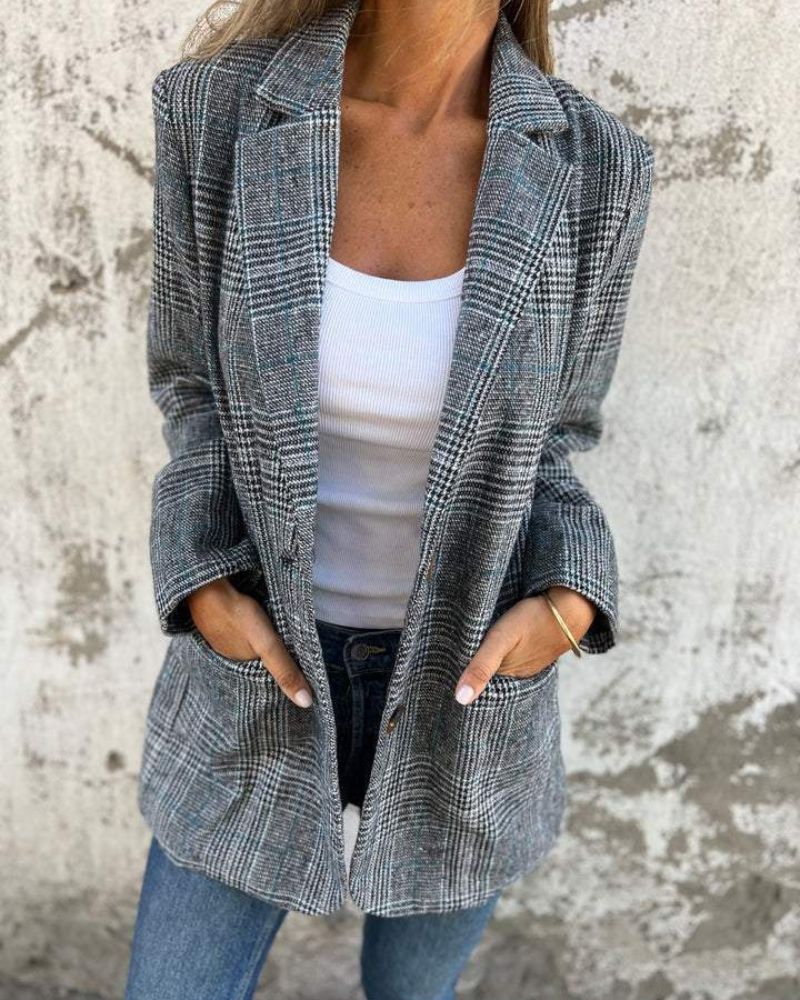 W&W Mode | Klassischer Karierter Blazer