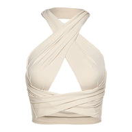 WW | Sexy Rückenfreies Neckholder Bauchfrei Top