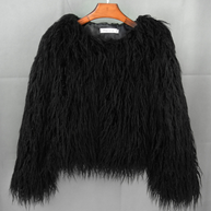 WW Boho-Kunstpelzmantel