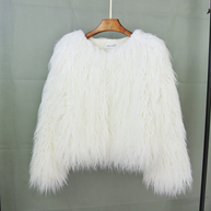 WW Boho-Kunstpelzmantel