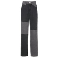 WW Jeans für Damen: Kontrastnähte in Grau und Schwarz