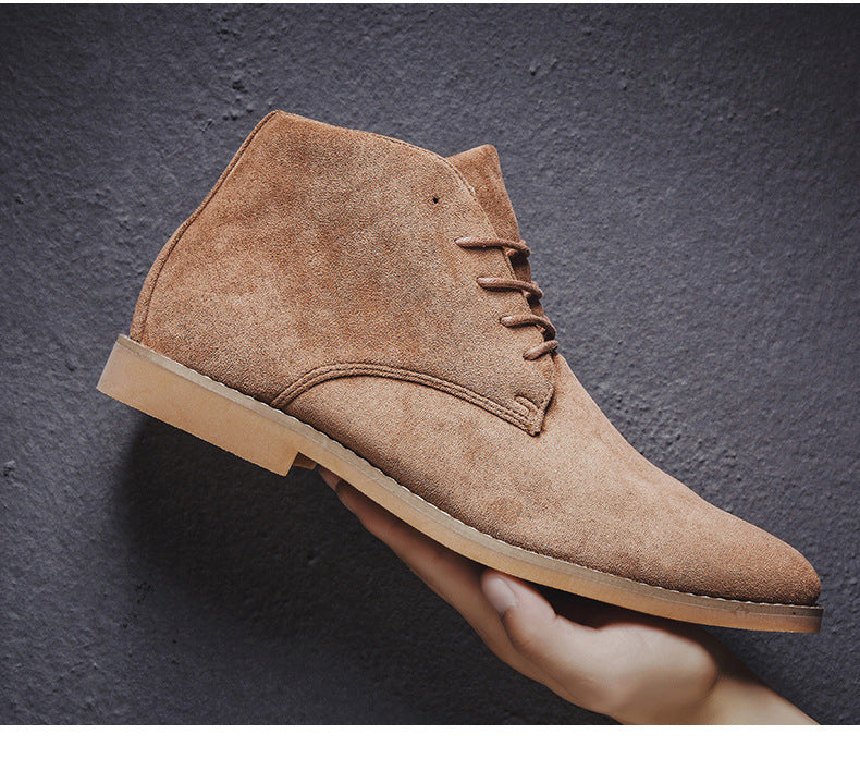 WW | Urbanstride Classic Stilvolle Halbhohe Herrenschuhe Mit Schnürsenkeln