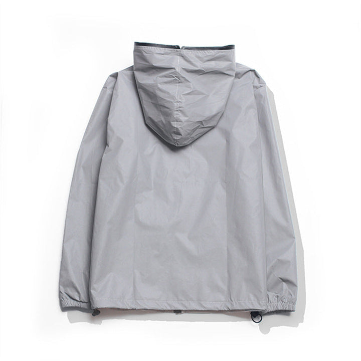 W&W Mode | Hochreflektierende Und Wasserdichte Unisex Regenjacke