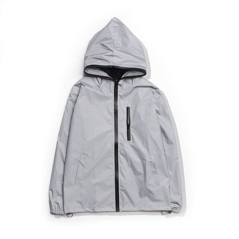 W&W Mode | Hochreflektierende Und Wasserdichte Unisex Regenjacke
