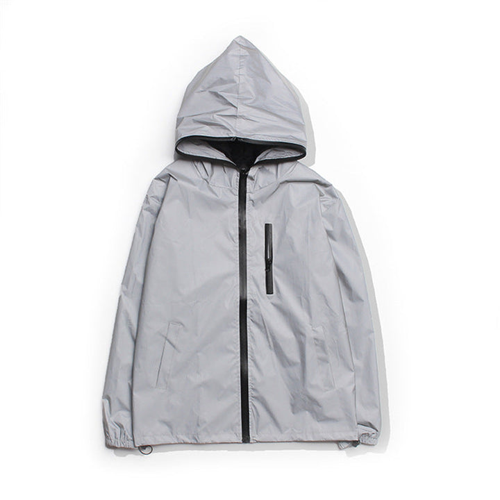 W&W Mode | Hochreflektierende Und Wasserdichte Unisex Regenjacke