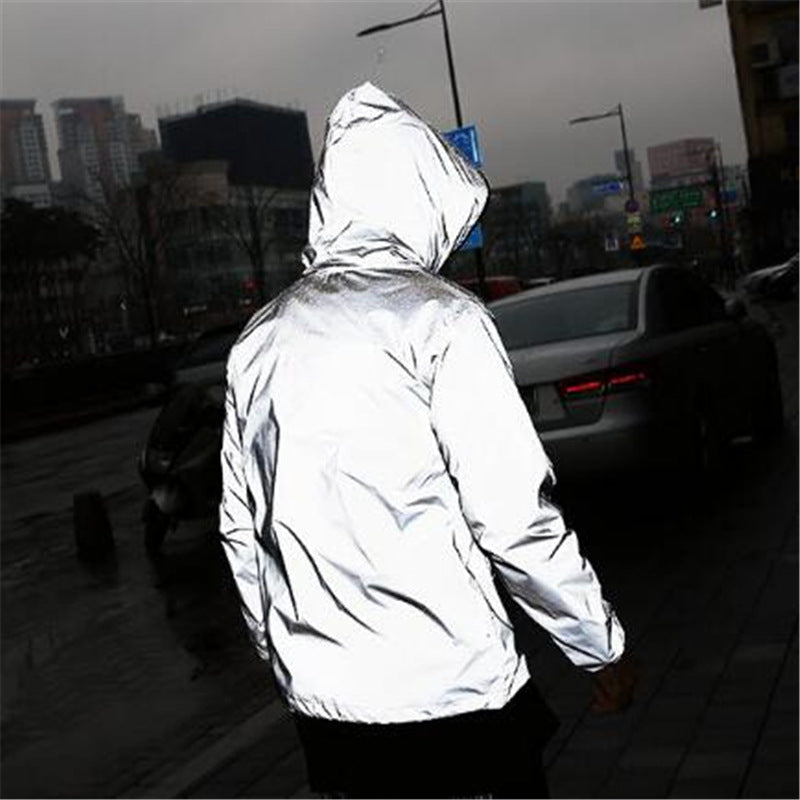W&W Mode | Hochreflektierende Und Wasserdichte Unisex Regenjacke