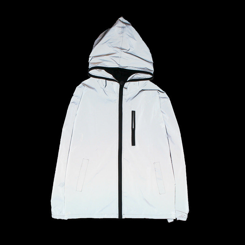 W&W Mode | Hochreflektierende Und Wasserdichte Unisex Regenjacke