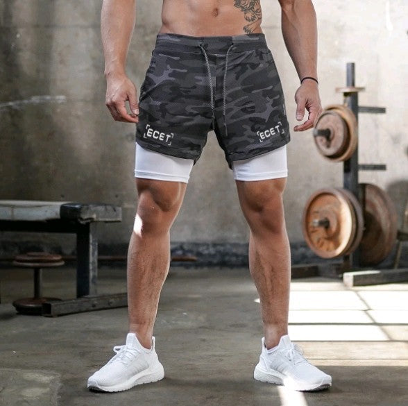W&W Mode | Schnelltrocknende Doppelschicht Fitnesshose Für Herren