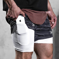 WW | Schnelltrocknende Doppelschicht Fitnesshose Für Herren
