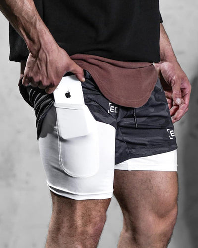 WW | Schnelltrocknende Doppelschicht Fitnesshose Für Herren