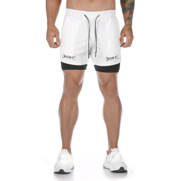 WW | Schnelltrocknende Doppelschicht Fitnesshose Für Herren