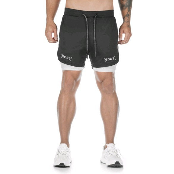 WW | Schnelltrocknende Doppelschicht Fitnesshose Für Herren