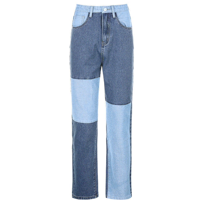 W&W Mode Jeans mit hohem Bund und geradem Bein Damen