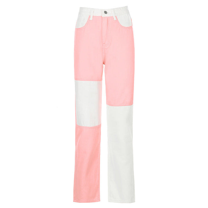 W&W Mode Jeans mit hohem Bund und geradem Bein Damen