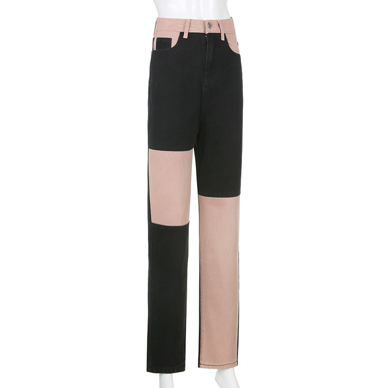 W&W Mode Jeans mit hohem Bund und geradem Bein Damen