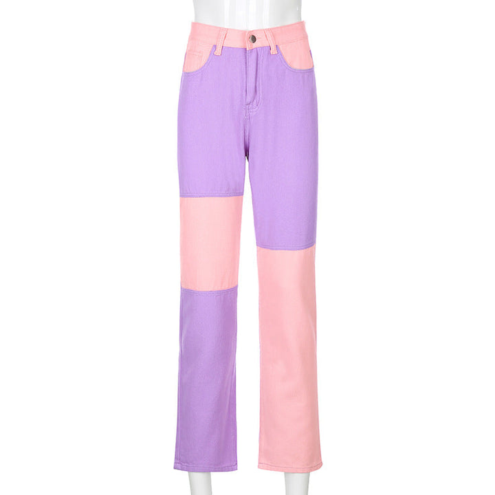 W&W Mode Jeans mit hohem Bund und geradem Bein Damen