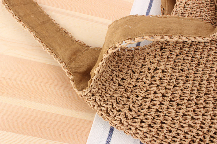WW | Schultertasche Aus Geflochtenem Stroh