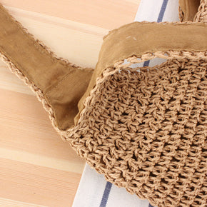 WW | Schultertasche Aus Geflochtenem Stroh