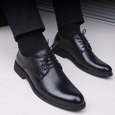 WW | Schwarze Herrenschuhe Mit Spitzem Zeh